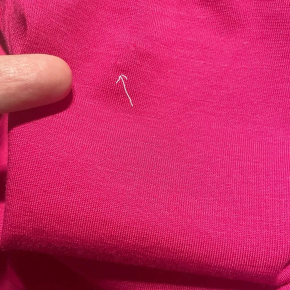 Lands End Women’s Fuchsia Pink Flutter Sleeve blouse 2X - Picture 5 of 5